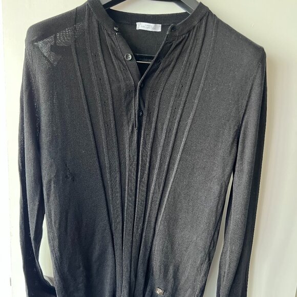 Versace Collection Black Knit Cardigan - Picture 1 of 2
